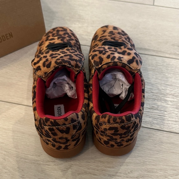 Steve Madden Leopard Print Sneakers with Red Lining - Picture 3 of 7